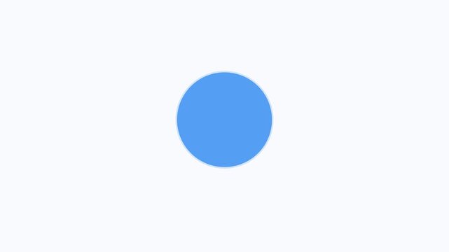 Circular object expands outward from the center. Abstract white circles gently appearing and fading on a dark cinematic background