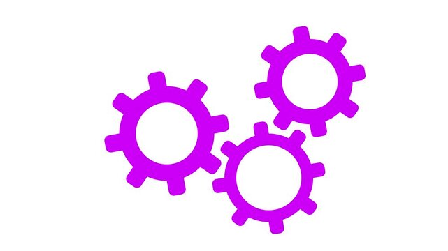 Gear setting vector icon set. Isolated black gears mechanism and cog wheel on background. on white background flat vector design.