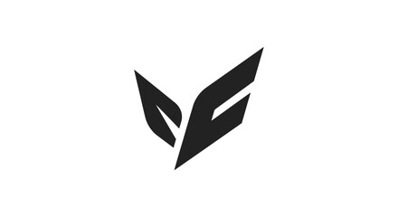 Modern stylized feather or leaf black vector icon © AsDesignz