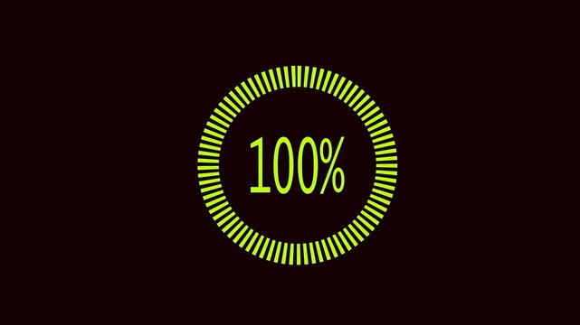 100% Loading. 100% circle diagrams Infographics vector.Loading Animation from.