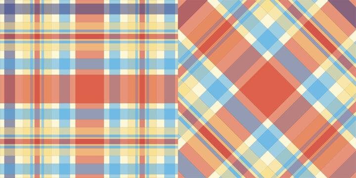Abstract Tartan Plaid Seamless Background for Surface Pattern Design