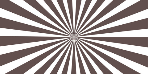 A striking geometric pattern of radiating lines creates a dynamic sunburst effect, with alternating brown and white stripes converging at a central point. © Asad Visuals