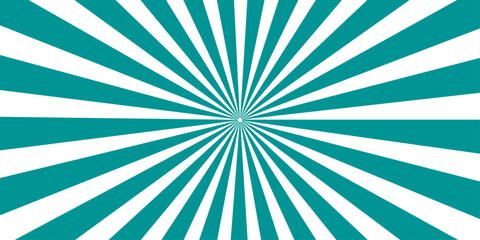 A dynamic teal and white sunburst pattern radiates outwards from a central point, creating a visually striking abstract graphic with a sense of energy and movement. © Asad Visuals