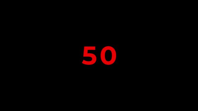 count down from 100 to 0 on ,number counter loading bar animation of 100 to 0, 100 to 0 percent rendering, counting number from 0 to 100 simple counter animation on black