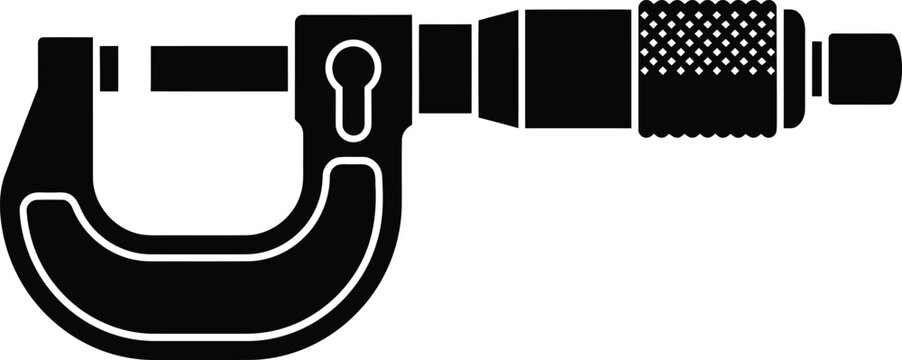 Precision micrometer tool for accurate measurement in black
