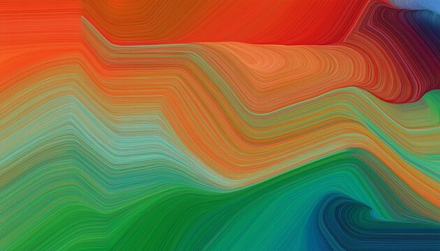 horizontal colorful abstrat wave background with per firebrick and light sea reen colors can be used a texture background or walpaper