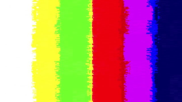 Vibrant abstract artwork featuring a colorful vertical stripe pattern with a distinct textured brushstroke effect, perfect for modern design