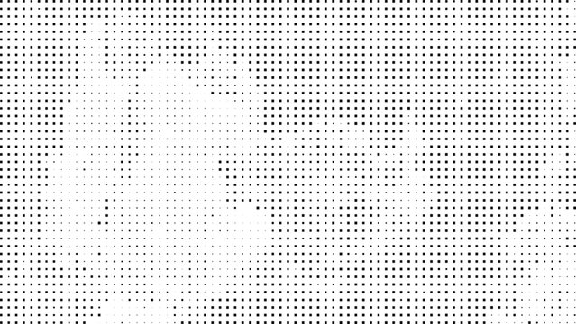 Abstract black and white digital glitch pattern isolated on transparent background, Vector, illustration