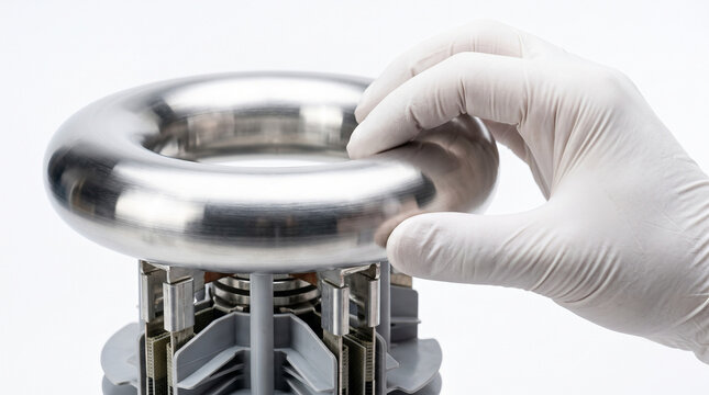 Hand Adjusting Metal Toroid on Electrical Device