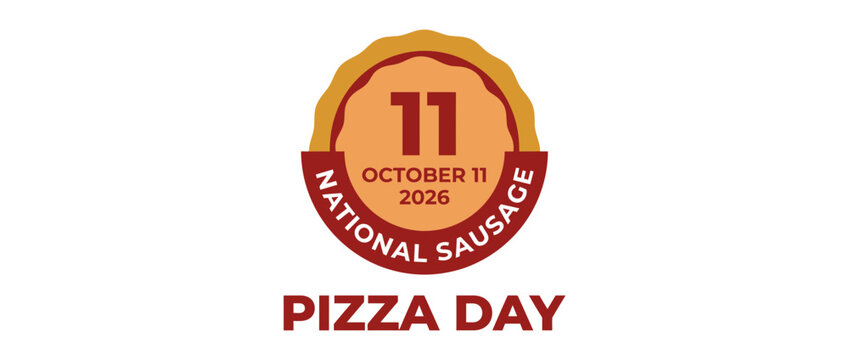 Flat vector logo emblem for generic food celebration event