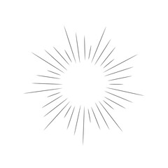 Fototapeta premium sunburst comic cartoon radial rays speedline for comic, manga design 