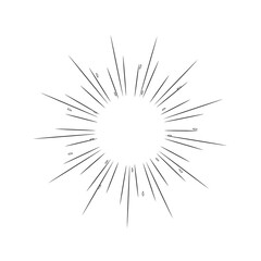 Fototapeta premium sunburst comic cartoon radial rays speedline for comic, manga design 