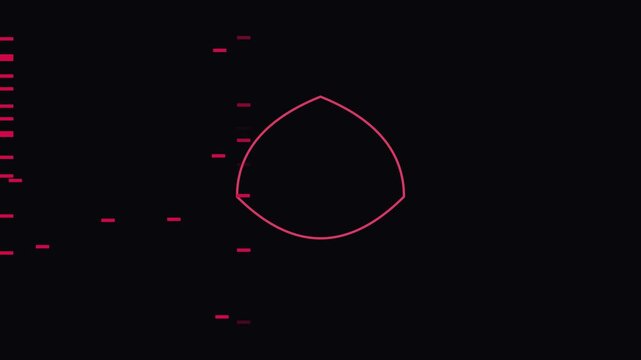 Abstract digital glitch animation 4k background, with pulsing geometric, shape and data, noise