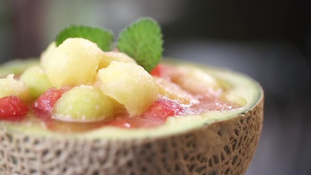 Melon dessert cake beverage side dish pickles k food chef cuisine 멜론 디저트 케익 음료 반찬 장아찌 한식 셰프 요리 음식 한국 디저트 미니멜론 식재료