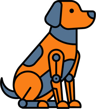 Cyberpunk Animal Vector Illustration Group of Futuristic Sci-Fi Characters EPS Clip Art