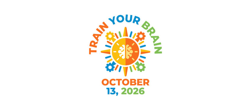 Colorful brain and gear logo for cognitive health and mental training