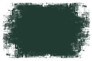 A vector grunge frame or border with a background themed around urban, street art, and streetwear. Elements of modern city architecture, newspaper and magazine clippings, and graffiti with splashes © paseven