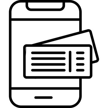 Electronic Ticket Icon