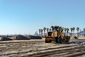 Fototapeta premium bulldozer at work