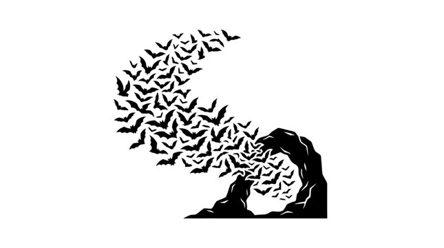 a flock of birds flying overhead.