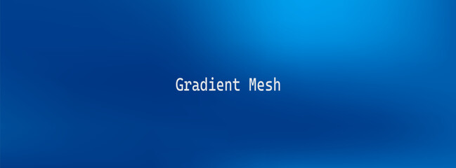 Abstract blue gradient mesh background banner, modern minimalist subtle blurred glowing navy cobalt business tech corporate presentation vector backdrop. © Samroni Arrosid