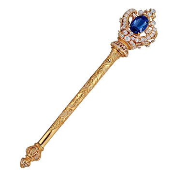Royal scepter, image asset stock