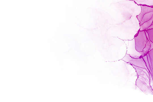 Abstract Purple Fluid Marble Frame PNG Transparent Background