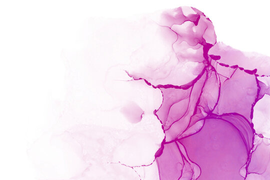 Abstract Purple Fluid Marble Frame PNG Transparent Background
