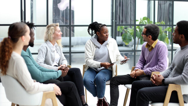 Executive Team Listening to Contrary Views from Colleague