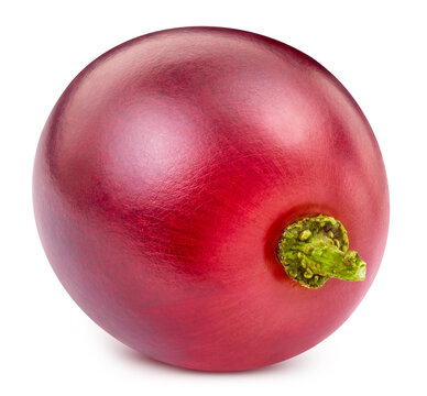 Red grape isolated on white background