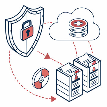 Secure cloud storage for sensitive financial and personal information documents