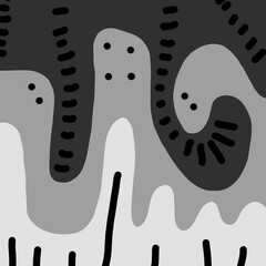 Abstract image for printing. Picture for modern interiors. The picture is painted by hand on a tablet. © neurostructure