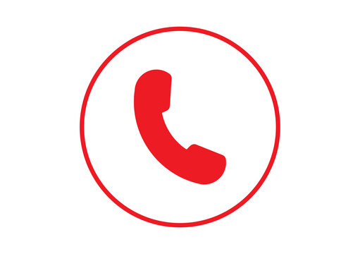 red phone icon transparent background