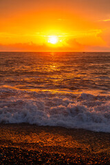 Obraz premium Amazing sunset over the Black Sea