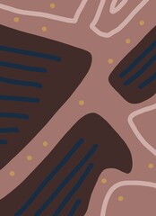 Abstract image for printing. Picture for modern interiors. The picture is painted by hand on a tablet. © neurostructure
