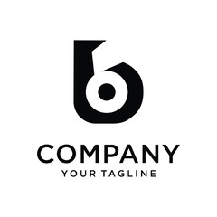 Minimalist letter b monogram logo design concept with monogram, minimalist © Shahadat_Stock