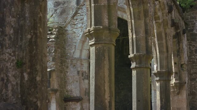 Saint Thomas a Becket Abbey Church ruins archway in Yorkshire