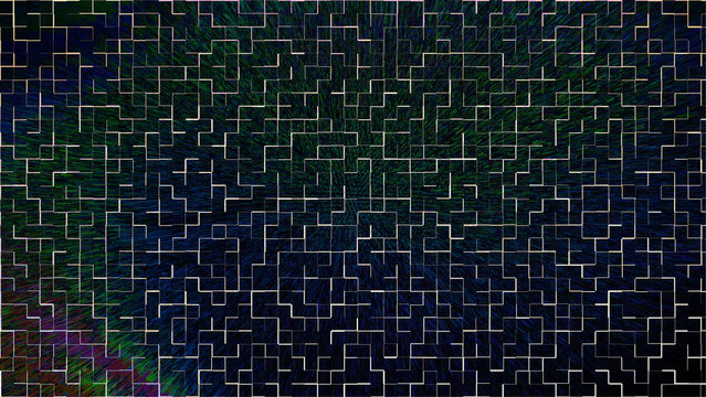 Black and white maze pattern with complex paths and dead ends