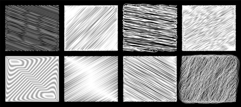 Halftone wave pattern with black background