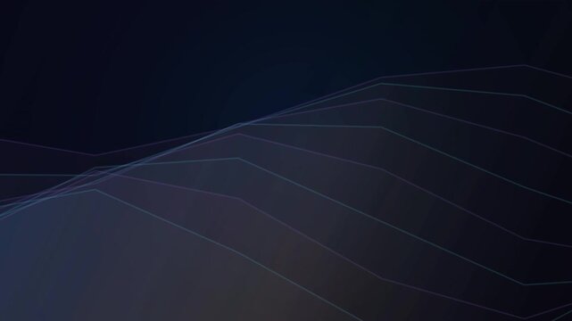 A futuristic graph displays wavy lines on a dark background