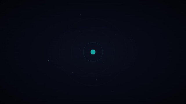 Futuristic Quantum Force Field Simulation in Neon Cyan Glow