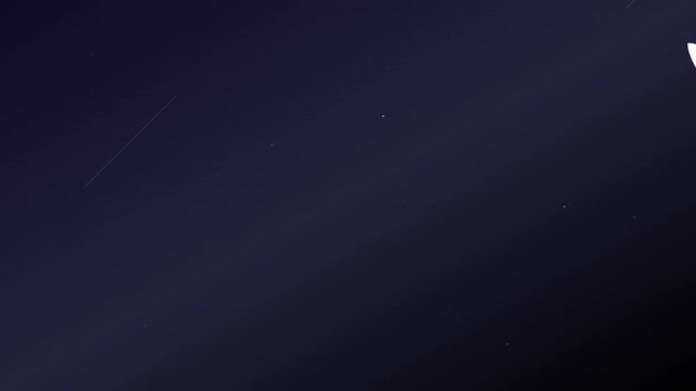 futuristic rocket launch icon amidst drifting star particles