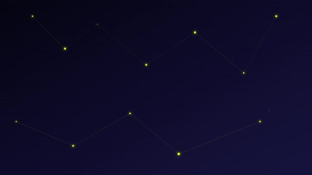 Futuristic Subatomic Web in Electric Yellow and Deep Indigo