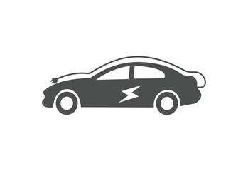 Fototapeta premium Electric Car Logo Icon Design Element
