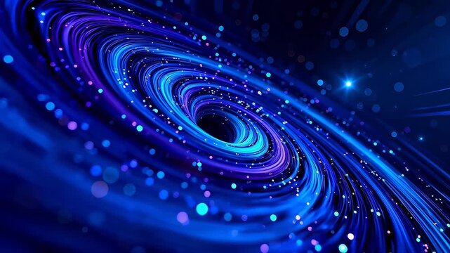 Colorful spiral space vortex