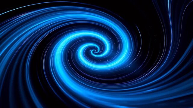 Blue spiral light pattern