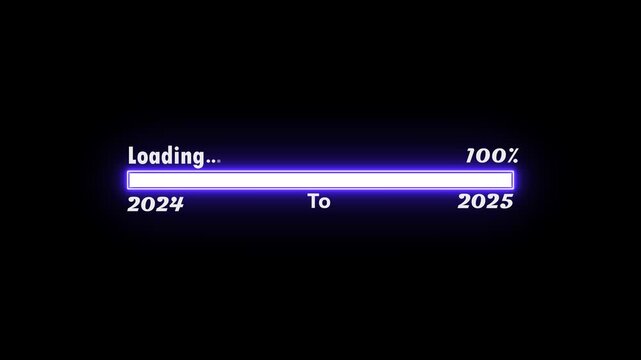 Futuristic progress loading bar 0-100 percent. abstract beautiful loading icon , processing ,downloading , ,colorful animation.