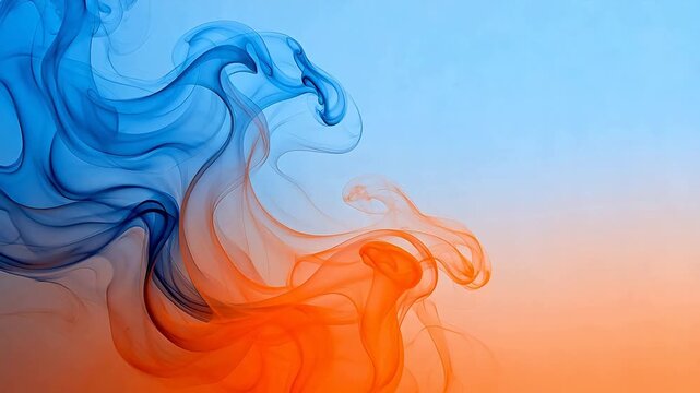 Abstract swirling smoke patterns