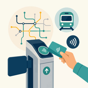 Contactless payment for public transport commuting