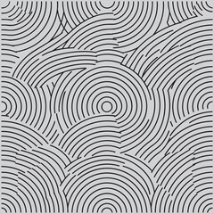 Fototapeta premium Minimal Abstract Concentric Curved Line Vector Background with Modern Geometric Circular Arcs